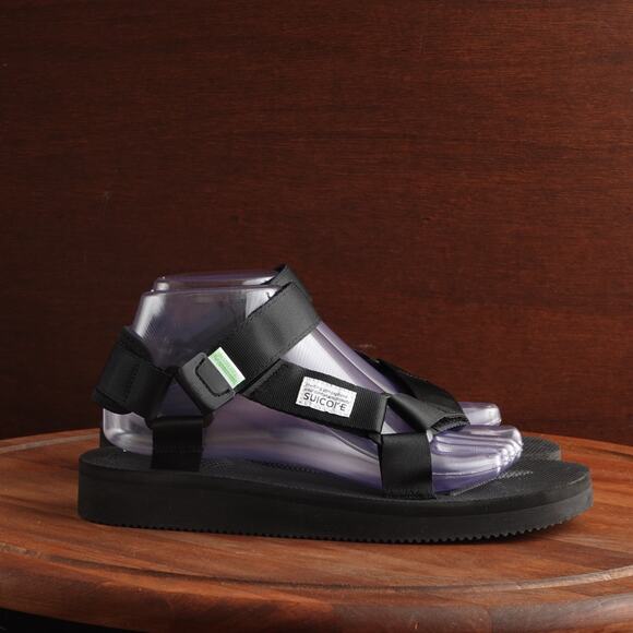 Suicoke Sandals Womens SZ 9 BLK Depa-Cab Flat Antibacterial Neutral Casual Shoes - Picture 1 of 16